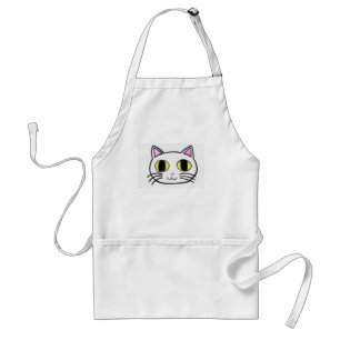 Tablier blanc de Kitty