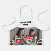 Tablier blanc minimal pour les cuisiniers amateurs (Recto)