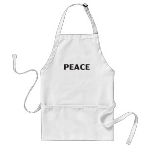 Tablier Blanc noir blanc minimaliste moderne simple