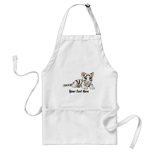 Tablier blanc Tiger Cub (Devant)