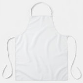 Tablier Blanc Uni Simple Jane (Recto)