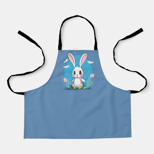 Tablier Blancs lapin de Pâques (Recto)