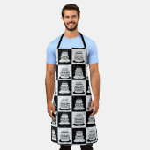 Tablier Blancs noir À damiers bloc (Porté)