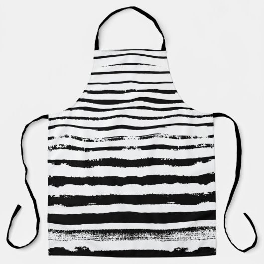 Tablier Blancs noirs simples (Recto)