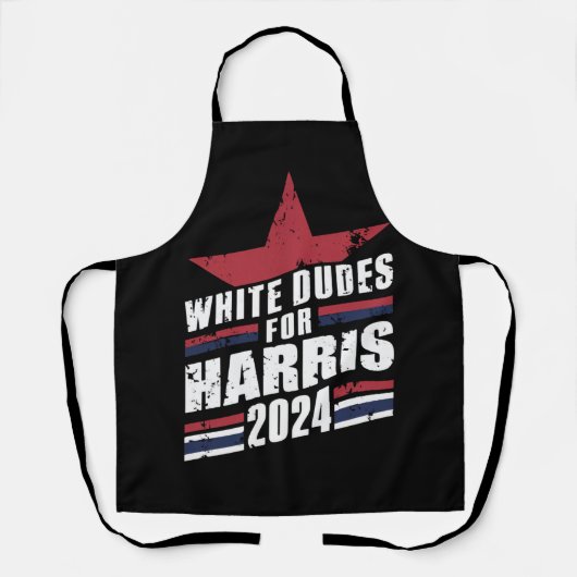 Tablier Blancs pour Kamala Harris 2024 (Recto)