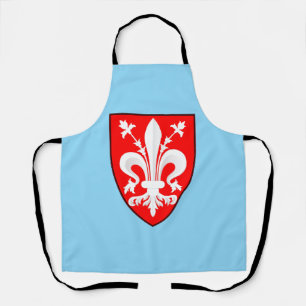 Tablier Blason de Florence Lys rouge florentin