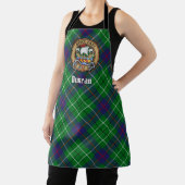Tablier Blason du clan Duncan sur tartan (Insitu)