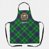 Tablier Blason du clan Duncan sur tartan (Recto)