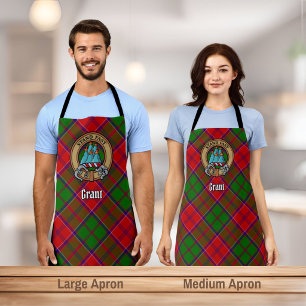 Tablier Blason du Clan Grant sur tartan