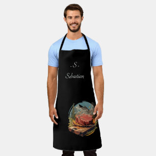 Tablier "Blazing Gourmet" Apron du chef personnalisé 🔥