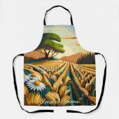 Tablier Blé à la broche (Recto)