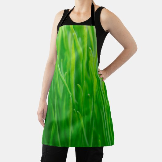 Tablier Blé vert vibrant frais (Insitu)