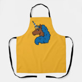 Tablier Bleu Afro Unicorn (Recto)