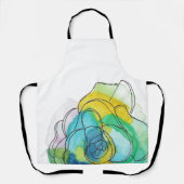 Tablier Bleu aquarelle (Recto)