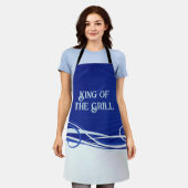 Tablier bleu avec des torrents modernes et des dir (Porté)