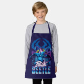 Tablier Bleu Beetle Rétrowave Ville coucher du soleil (Porté)