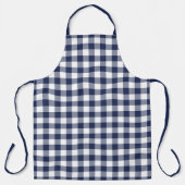 Tablier Bleu bleu marine En vichy Motif chèque  (Recto)