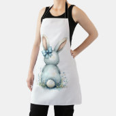 Tablier Bleu Bunny Tail Lapin de Pâques avec Oeufs (Insitu)