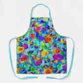 Tablier Bleu clair floral (Recto)