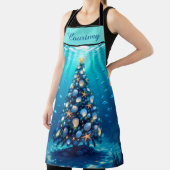 Tablier Bleu Côtier Arbre de Vacances Tout-En-Plan (Insitu)