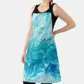 Tablier Bleu créatif abstrait main peint arrière - plan, m (Insitu)