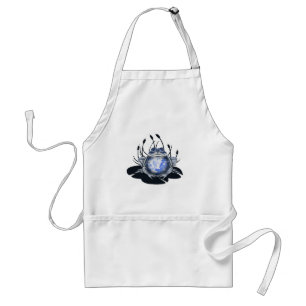Tablier bleu de grenouille de Taureau de saule