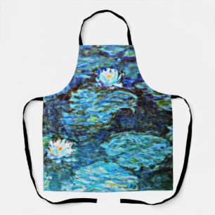 Tablier Bleu des nénes d'eau par Monet