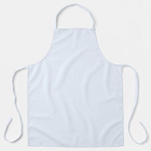 Tablier Bleu doux blanc pastel couleur unie (Recto)