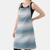 Tablier Bleu Et Gris Sur Papier Aquarelle (Insitu)