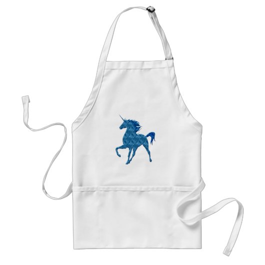 Tablier Bleu feu Unicorne Apron (Devant)