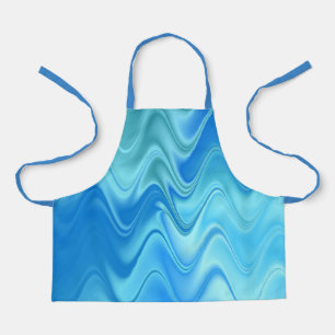 Tablier Bleu foncé Abstrait