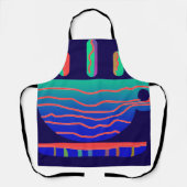 Tablier Bleu Gradient Coffee Breve (Recto)