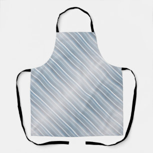Tablier Bleu gris rayé élégant