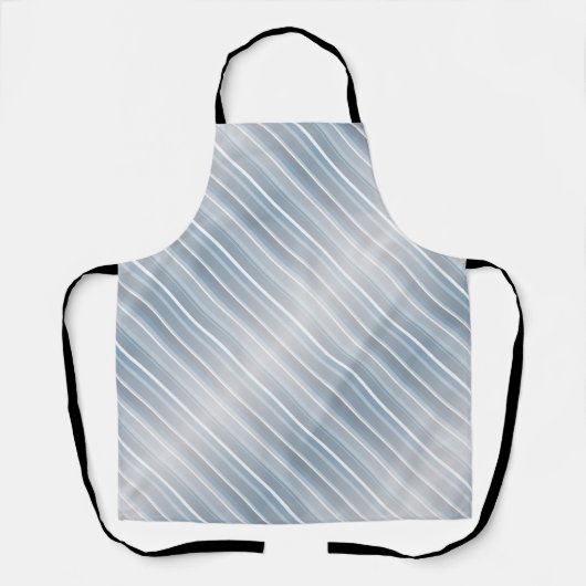 Tablier Bleu gris rayé élégant (Recto)