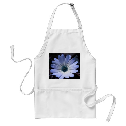Tablier Bleu marguerite (Devant)