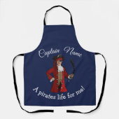 Tablier Bleu Nautique Pirate Apron (Recto)