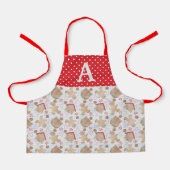 Tablier Bleu Noël Cookies Apron, Petit Apron (Recto)