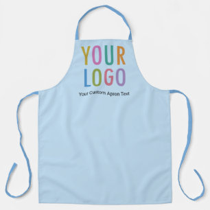 Tablier bleu personnalisé avec logo personnalisé e