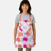 Tablier Bleu rose orange Abstrait Peinture (Insitu)