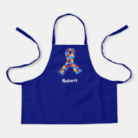 Bleu ruban de Sensibilisation sur l'autisme person