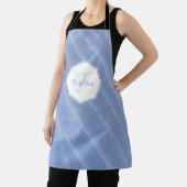 Tablier Bleu Sable Ripples Espace Personnalisé (Insitu)