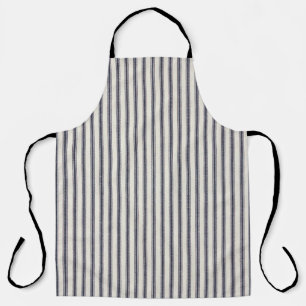 Tablier Bleu Ticking Stripes Apron