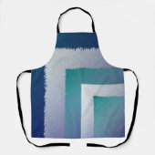 Tablier bleu turquoise gris ex pastel (Recto)