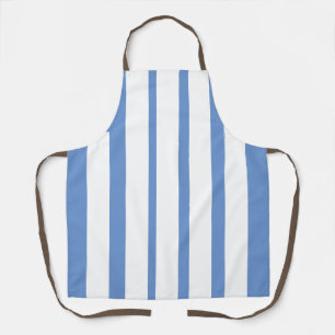 Tablier Bleu Vertical Et Blancs