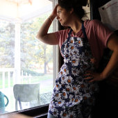 Tablier Bleu vintage