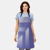 Tablier Bleu violet (Porté)