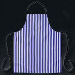 TABLIER BLEUE ET BLANC CLASSIQUE STRIPÉ<br><div class="desc">Bandes bleues et blanches simples et simples pour tablier de cuisine ou tablier d'artisanat. Organisez un barbecue jardin ou préparez un dîner assis, ce tablier coloré protégera vos vêtements. Taille : tablier d'impression tout-en-un, grand 27"x34" Dimensions : 27"x34" Chaîne de taille 34.5" Matière : 100% Polyester Machine à laver Sublimation...</div>