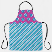 TABLIER BLEUE & ROSE VACANCES PEPPERMINT CANDY & STRIPES (Recto)
