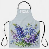Tablier Bleus Bleuets Texas Floral État Texan (Recto)