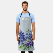 Tablier Bleus Bleuets Texas Floral État Texan (Porté)